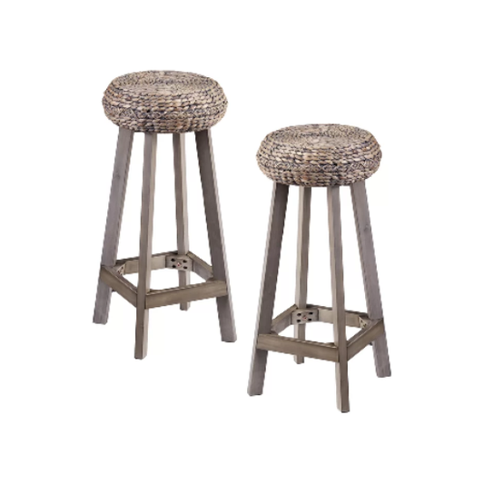 Counter Stool with Solid Wood Frame