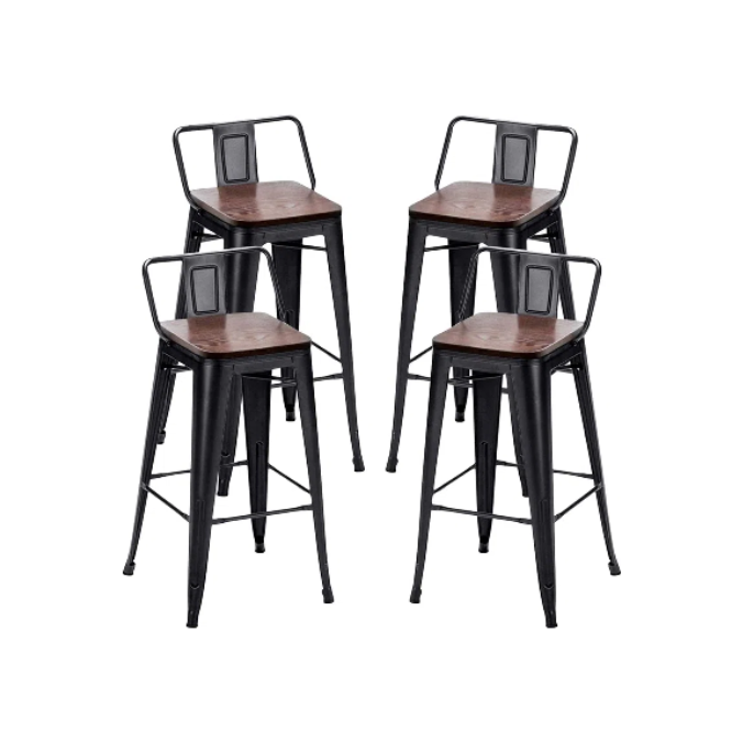 Counter Stool with Metal Frame